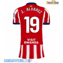 Camisa de time de futebol Atletico Madrid Julian Alvarez #19 Replicas 1º Equipamento Feminina 2026-27 Manga Curta